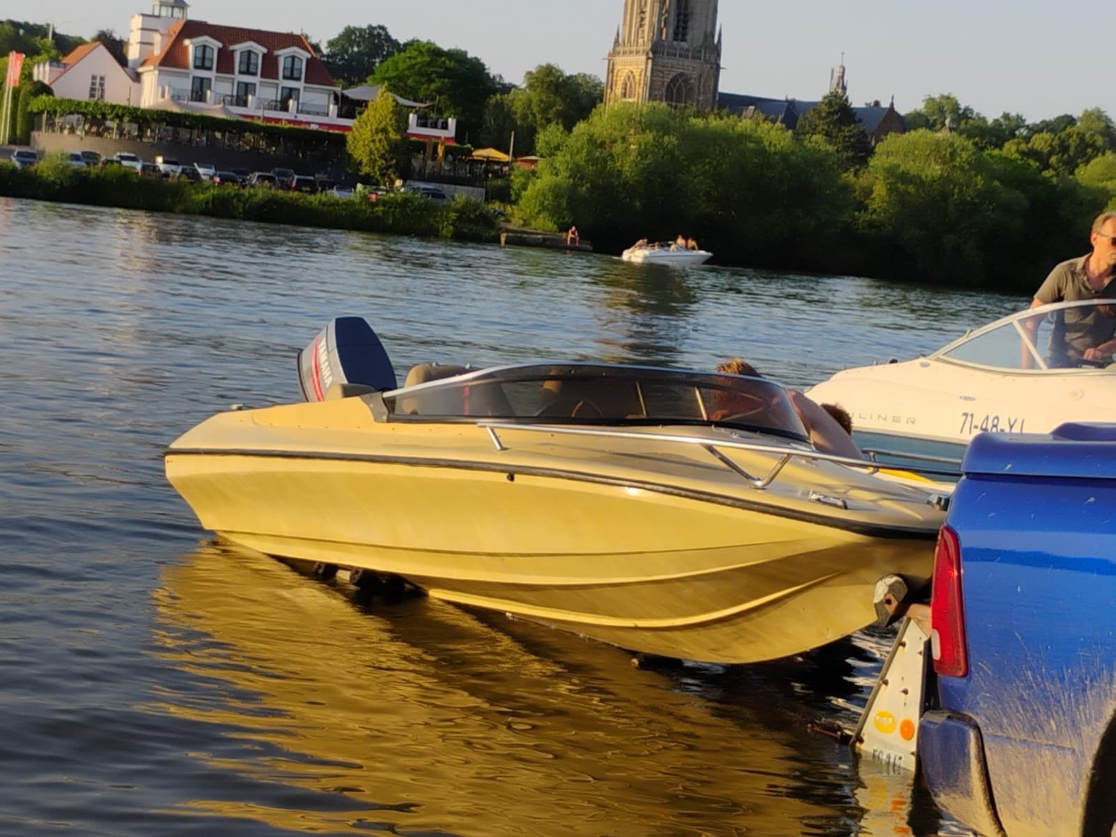 Speedboot 60pk met trailer, Gebruikt, 70 tot 120 pk, Ophalen of Verzenden, Elektrische start