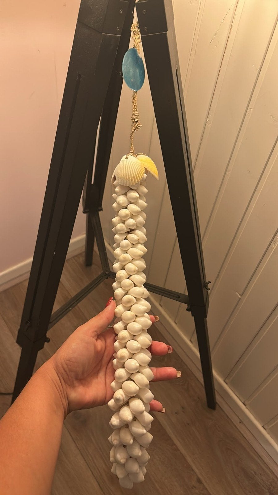 Decoratieve schelpenhanger - Boheemse stijl, Boho, Ophalen of Verzenden, Zo goed als nieuw, Natuurlijk materiaal