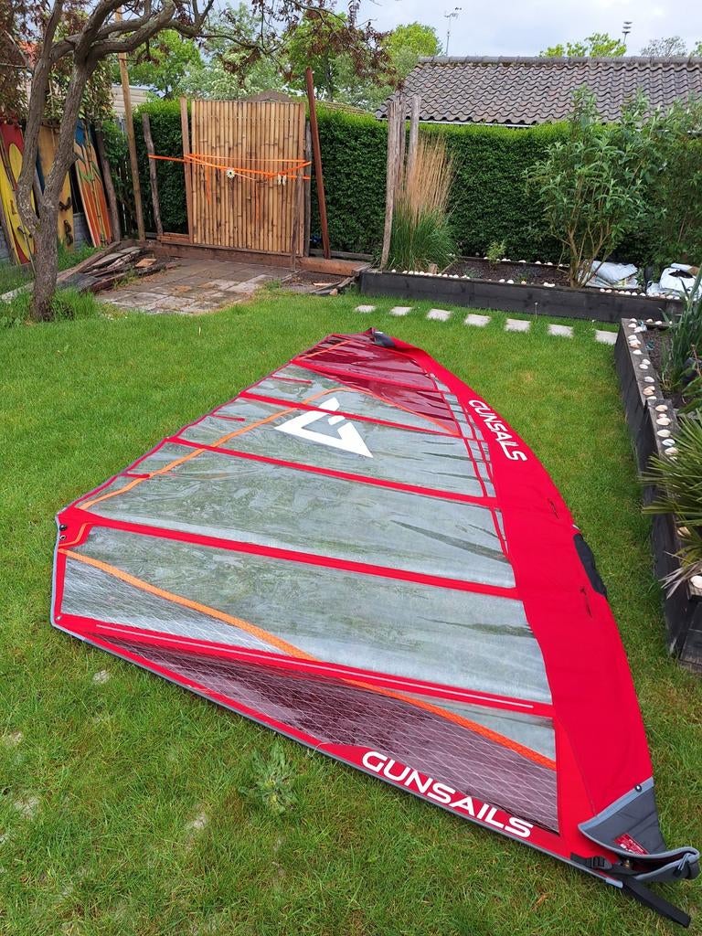Gunsails 9,0 m2 raise 2 camber foilzeil, Watersport en Boten, Ophalen, 7 m² of meer, Minder dan 250 cm, Zeil