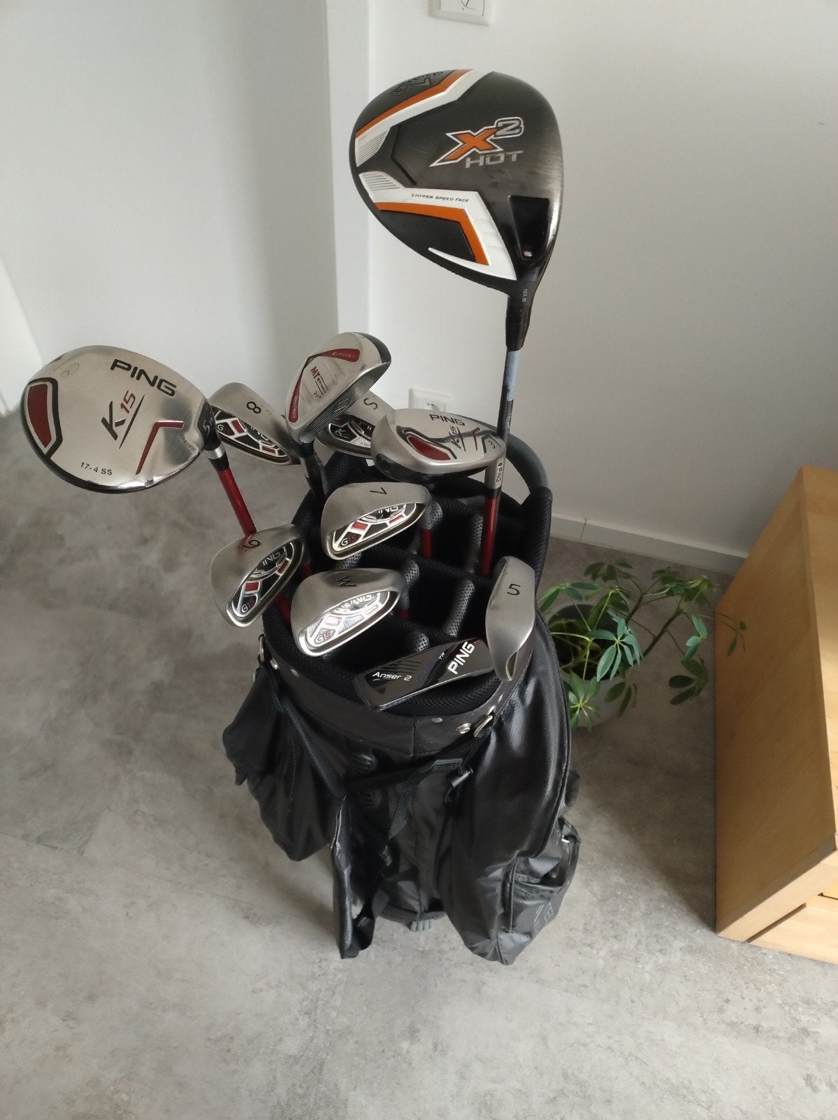 Complete Ping Golfset met een hoop accessoires, Sport en Fitness, Ophalen, Gebruikt, Set