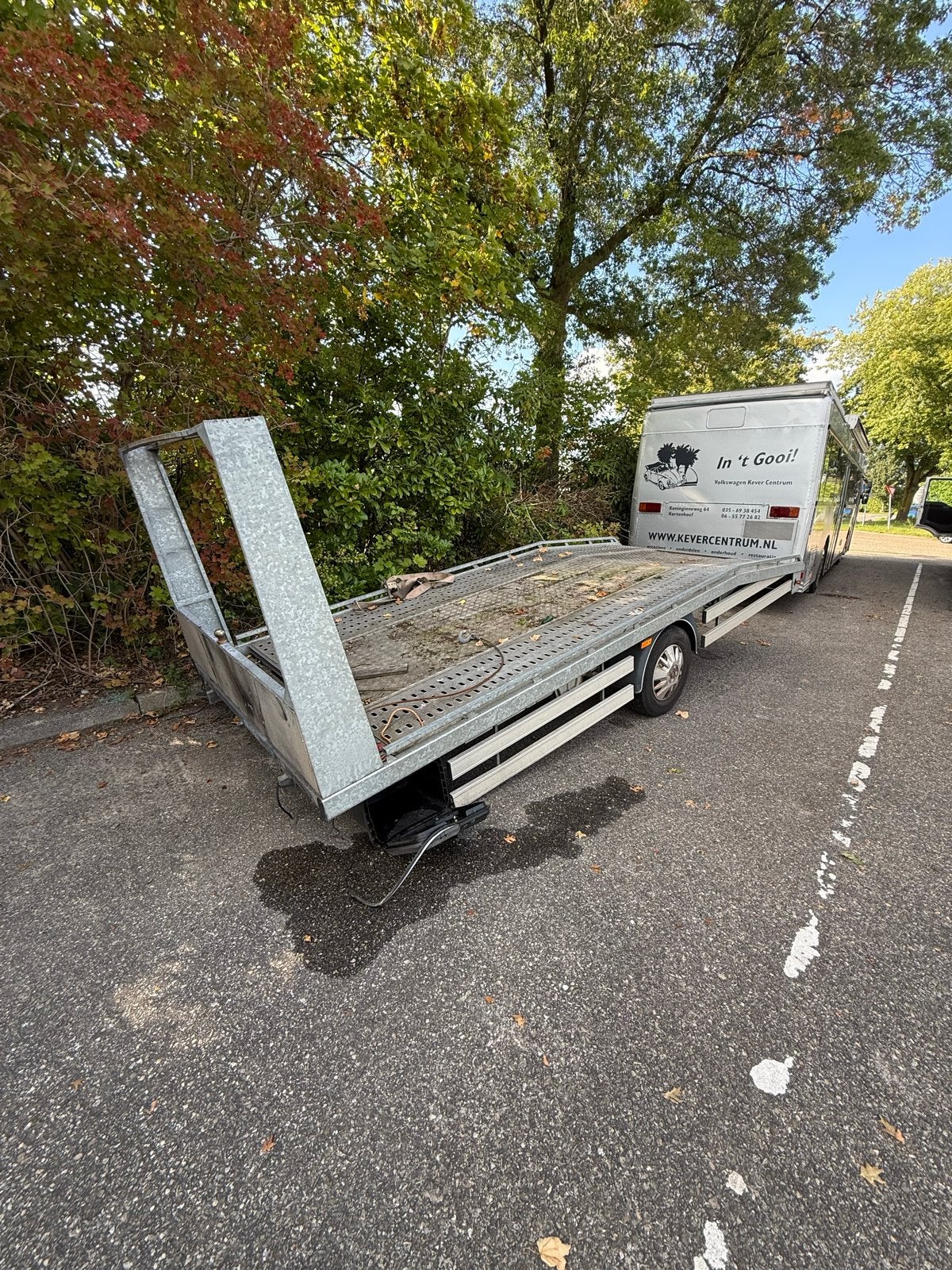 Aluminium Oprijbak voor Autotransport / Sleepwagen, Auto diversen, Ophalen of Verzenden, Gebruikt