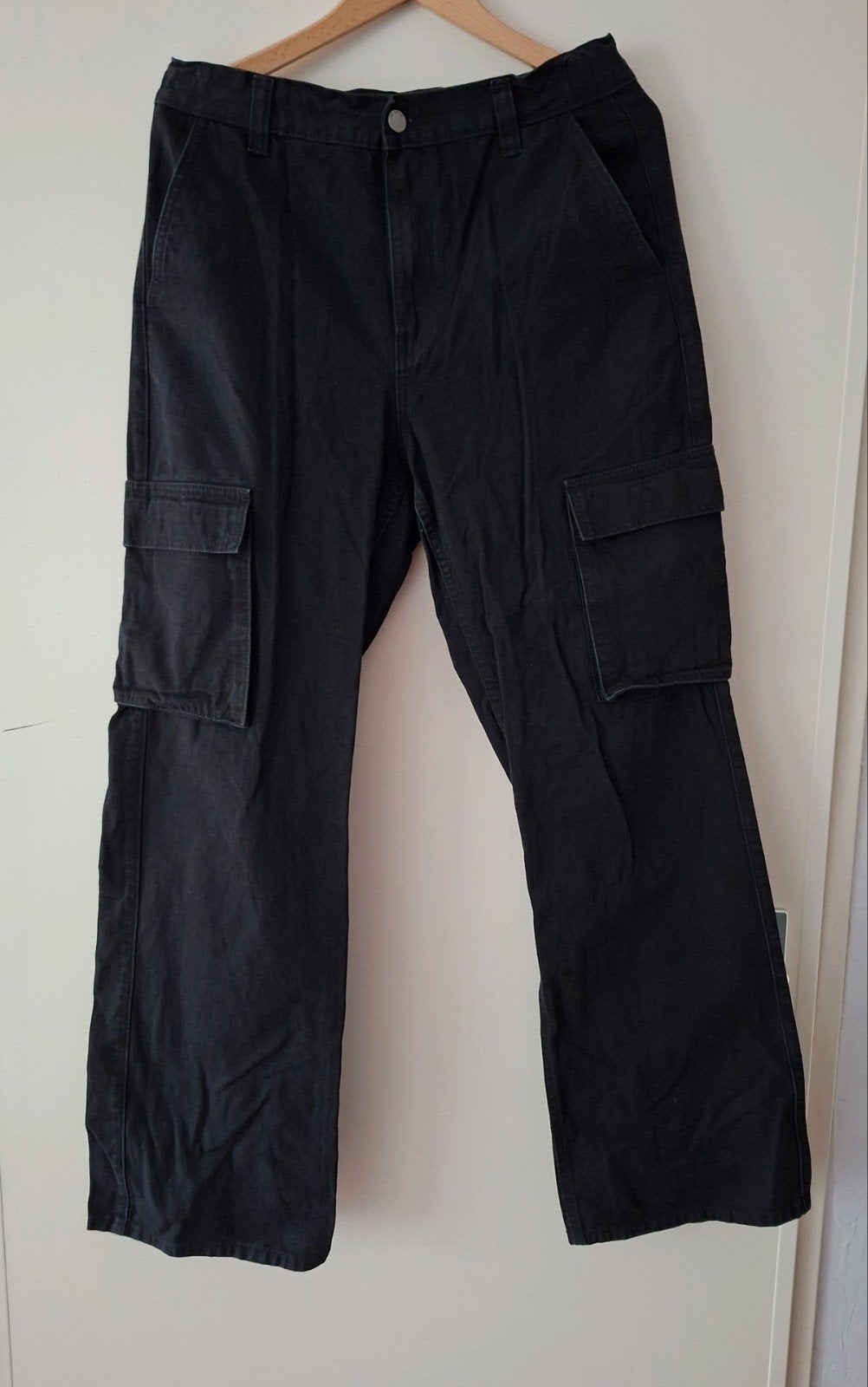 Zwarte Dr Denim cargo spijkerbroek - Maat 30/32, Maat 38/40 (M), Zwart, Ophalen of Verzenden, Zo goed als nieuw