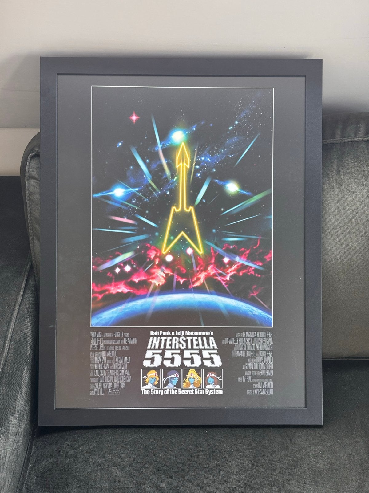 Daft Punk Interstella 5555 Poster - Official merchandise, Ophalen, Rechthoekig Staand, Met lijst, Zo goed als nieuw
