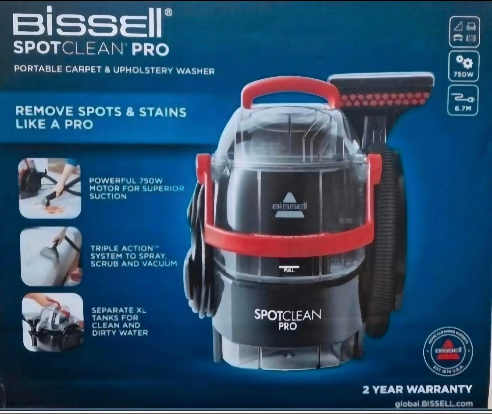 Te huur BISSELL SpotClean Pro Vlekkenreiniger, Ophalen, Zo goed als nieuw