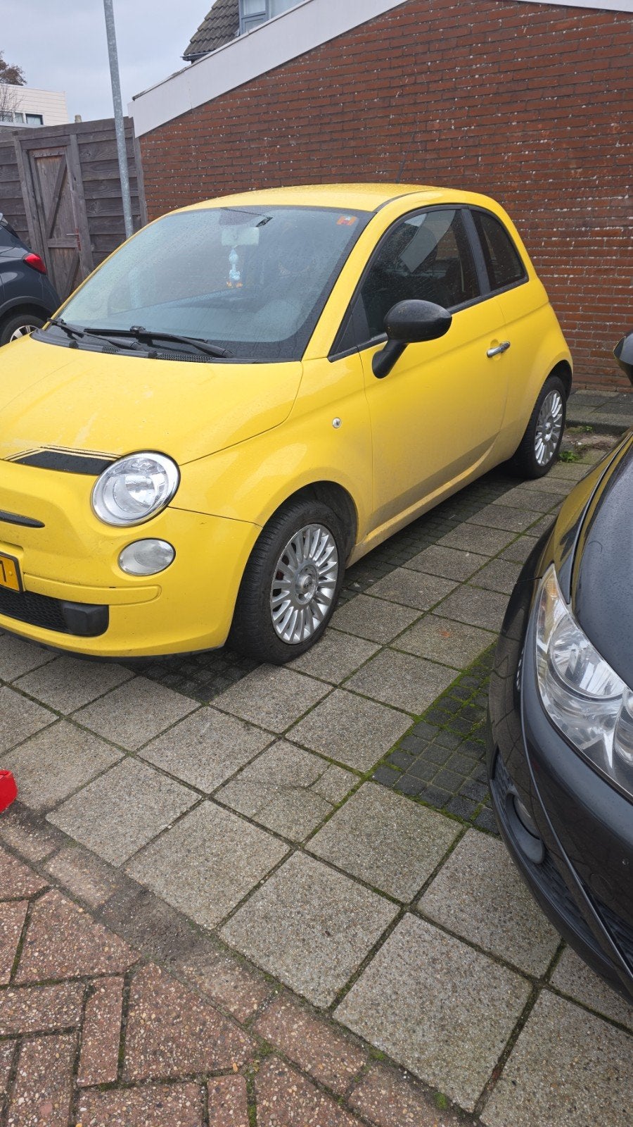 Fiat 500 1.2 AUT 51KW 2010 Geel, 1242 cc, 4 cilinders, Particulier, 69 pk