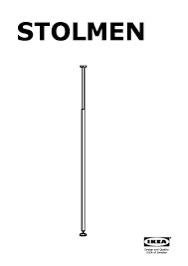 IKEA Stolmen bevestigingspaal (wit of zilver), Ophalen