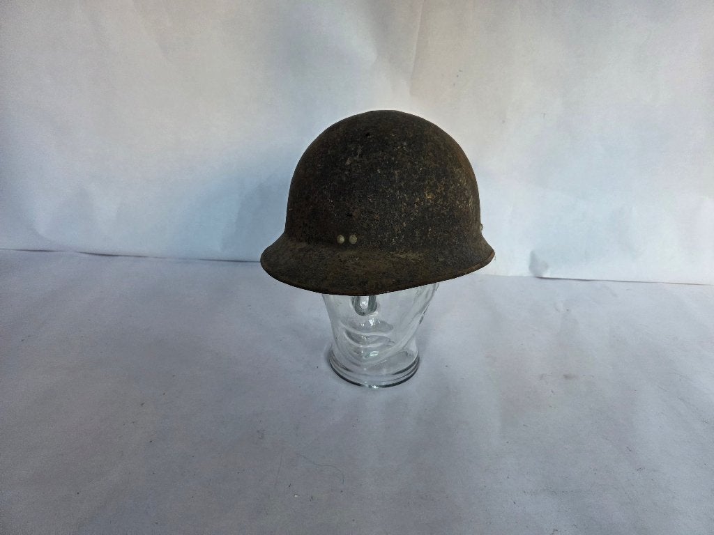 Franse helm uit de Tweede wereldoorlog - Bodemvondst, Verzamelen, Militaria | Tweede Wereldoorlog, Ophalen of Verzenden, Landmacht