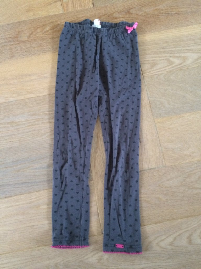 ZGAN grijze legging met hartjes van Frendz mt 110, Broek, Meisje, Frendz, Ophalen of Verzenden