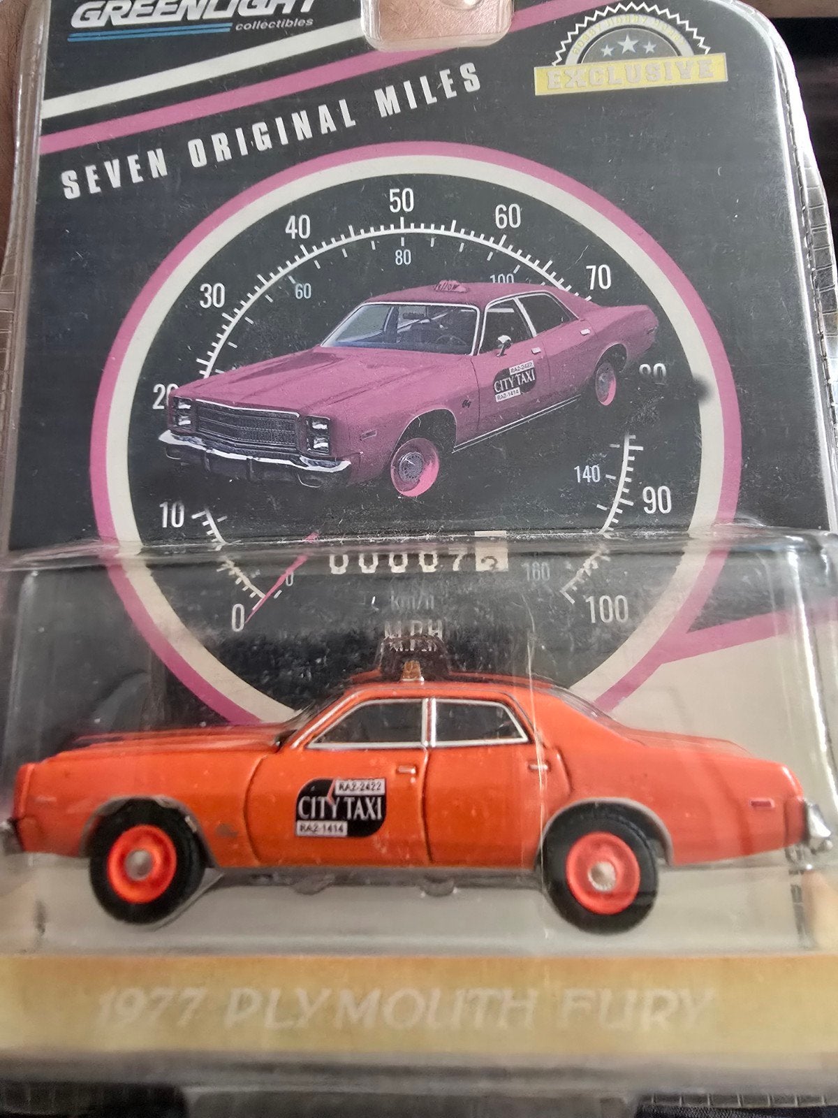 Greenlight 1977 Plymouth Fury City Taxi 1:64, Ophalen of Verzenden, Nieuw, Auto