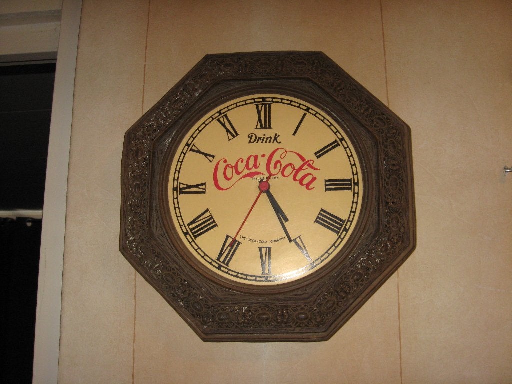 Oude Coca cola klok., Verzamelen, Ophalen of Verzenden, Zo goed als nieuw, Gebruiksvoorwerp