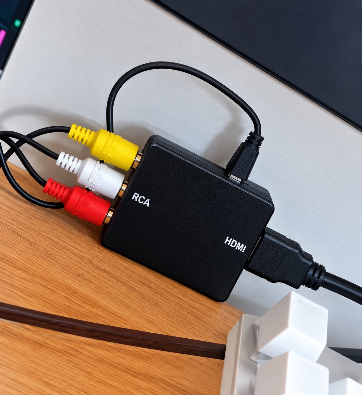 AV2HDMI AV RCA naar HDMI Convertor - Adapter, Ophalen, Zo goed als nieuw