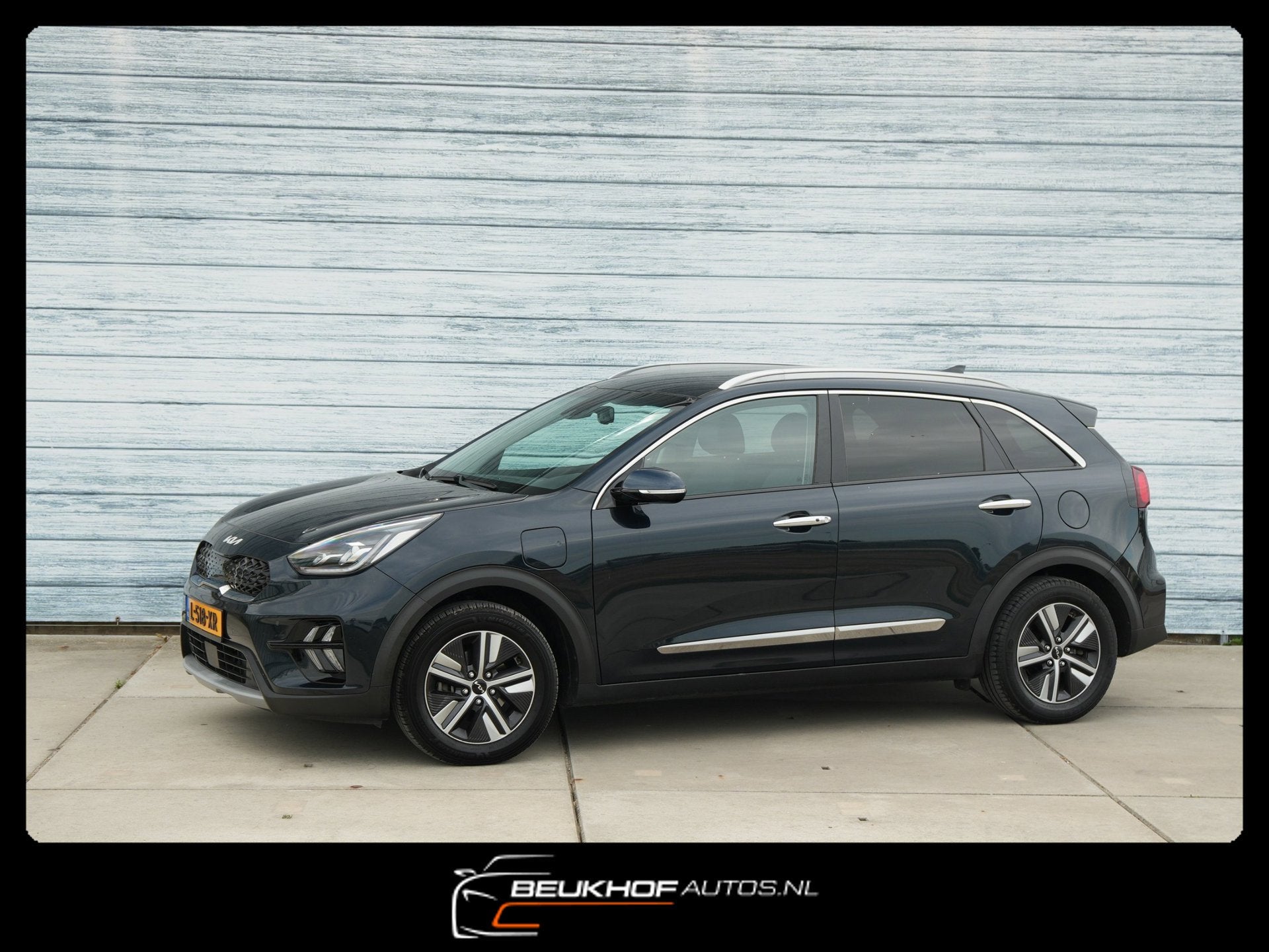 Kia Niro 1.6 GDi PHEV DynamicPlusLine Leer Carplay Trekhaak, Auto's, Kia, Gebruikt, Blauw, Bedrijf, 71 km/l