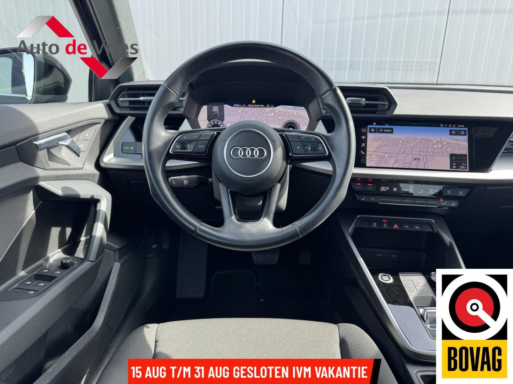 Audi A3 Sportback 35 TFSI S edition|Navi|Virtual Cockpit, Automatische klimaatregeling, Stof, 4 cilinders, Zwart