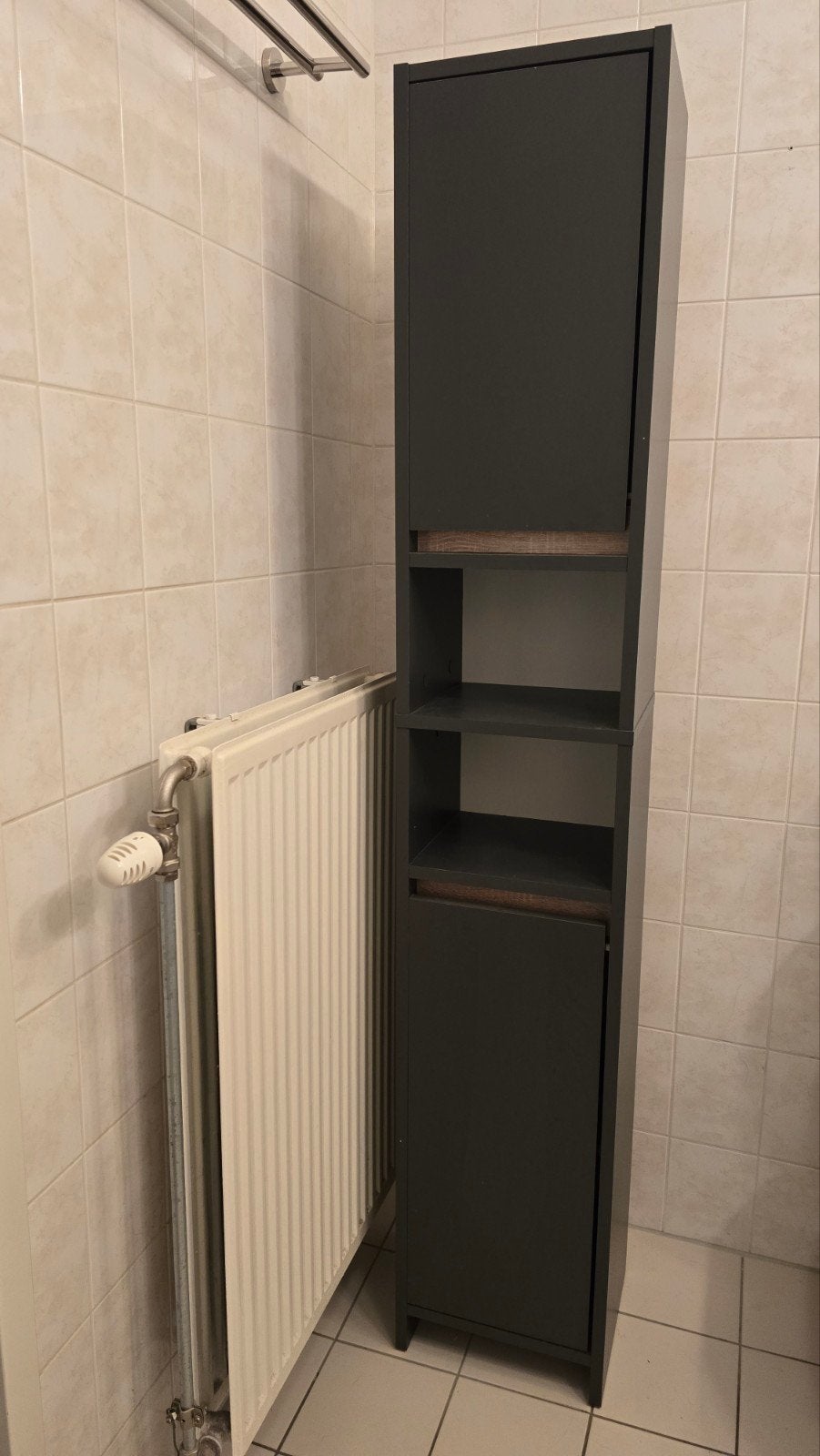 Badkamer meubelset antraciet - Lidl Levrono Oslo, Huis en Inrichting, Ophalen, 50 tot 100 cm, Zo goed als nieuw, 25 tot 50 cm