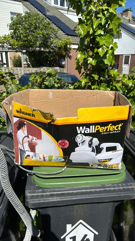 Wagner w 664 wallperfect, Ophalen of Verzenden, Gebruikt, Verfspuit of Verfpomp