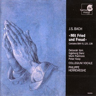 Bach, York "mit Fried Und Freud' Cantatas CD, Ophalen of Verzenden, Barok, Gebruikt, Overige typen