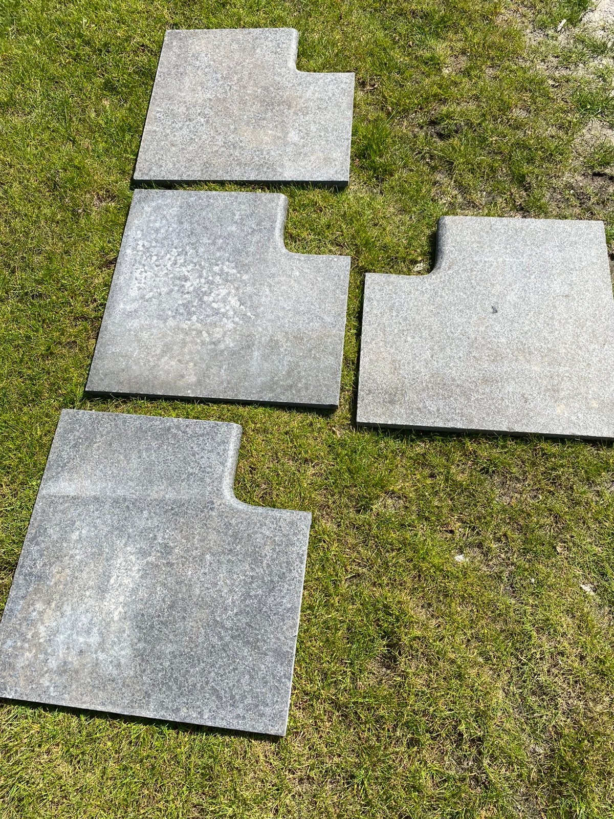 21m1 Zwembadranden Basalt, Ophalen, Minder dan 80 cm, Opzetzwembad, Rechthoekig