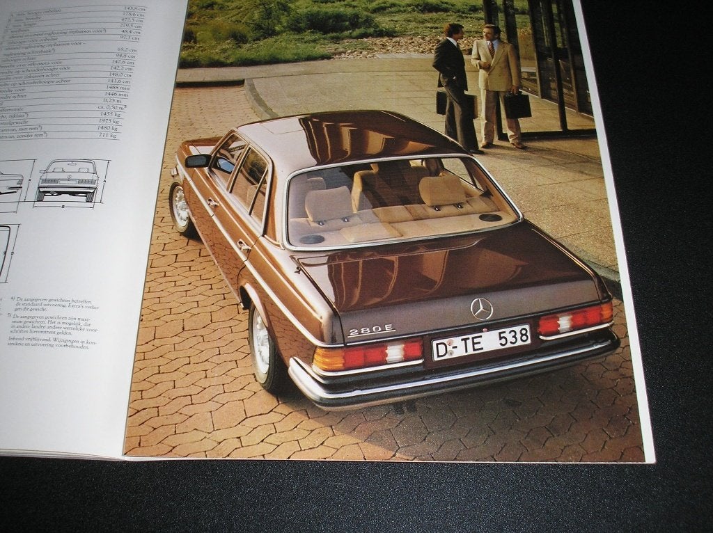 Mercedes-Benz E-Klasse W123: 280 280 E,  april 1979, Ophalen of Verzenden, Zo goed als nieuw, Mercedes