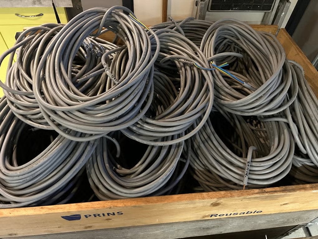 YMvKmb 3 * 2,5 kwadraat vaste kern, Ophalen of Verzenden, Zo goed als nieuw, Kabel of Snoer