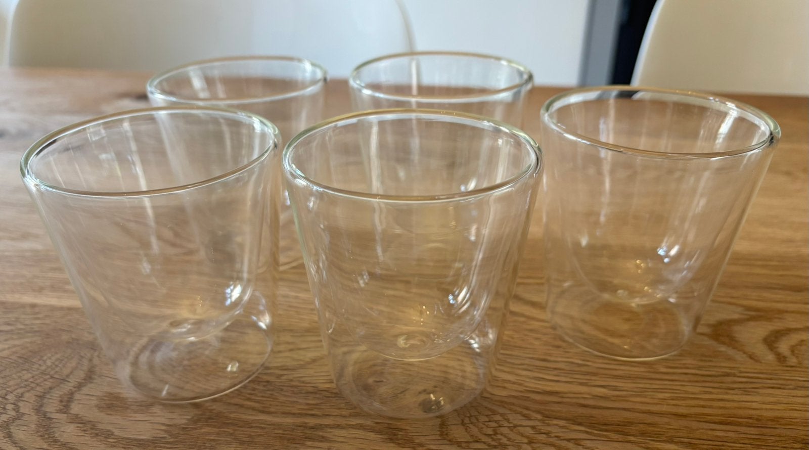 Vijf Bodum Canteen dubbelwandige glazen maat middel 0,2 L, Overige merken, Ophalen of Verzenden, Modern, Kop(pen) en/of Schotel(s)