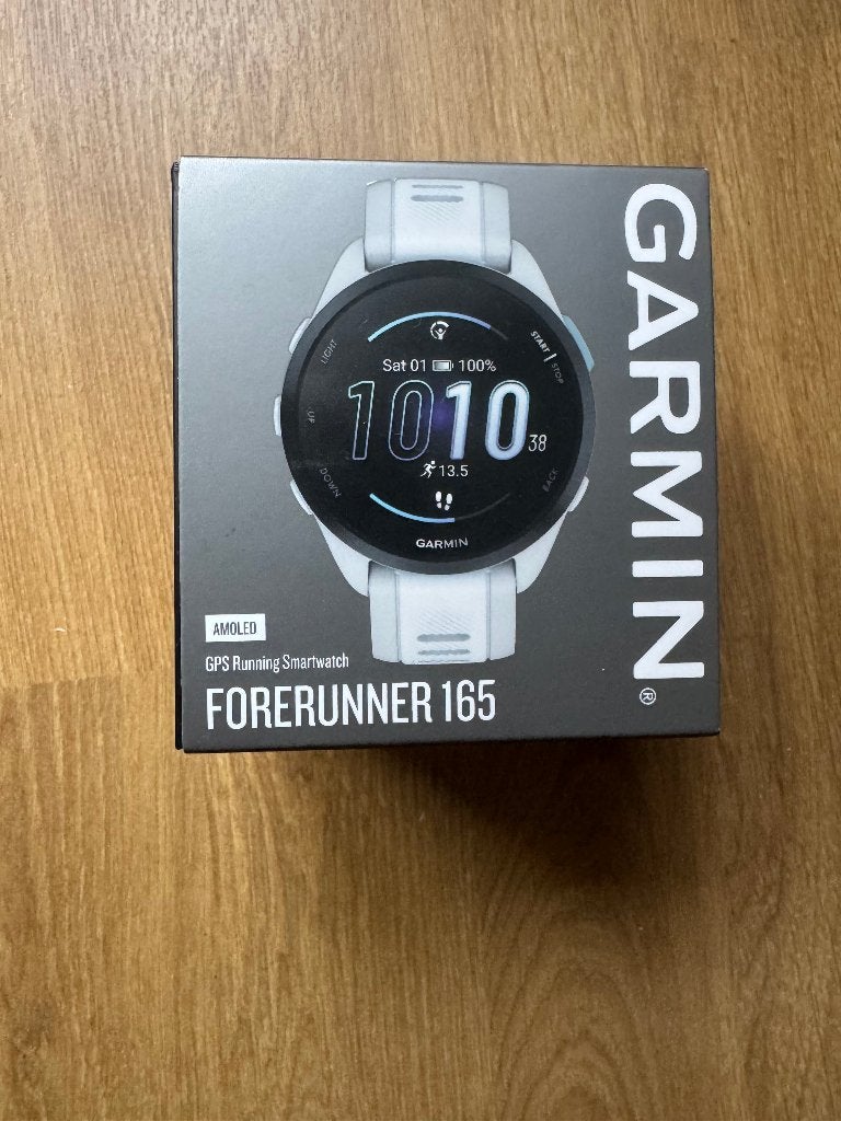Bijna nieuwe Garmin Forerunner 165, Sieraden, Tassen en Uiterlijk, Ophalen, Wit, Garmin forerunner, Nieuw