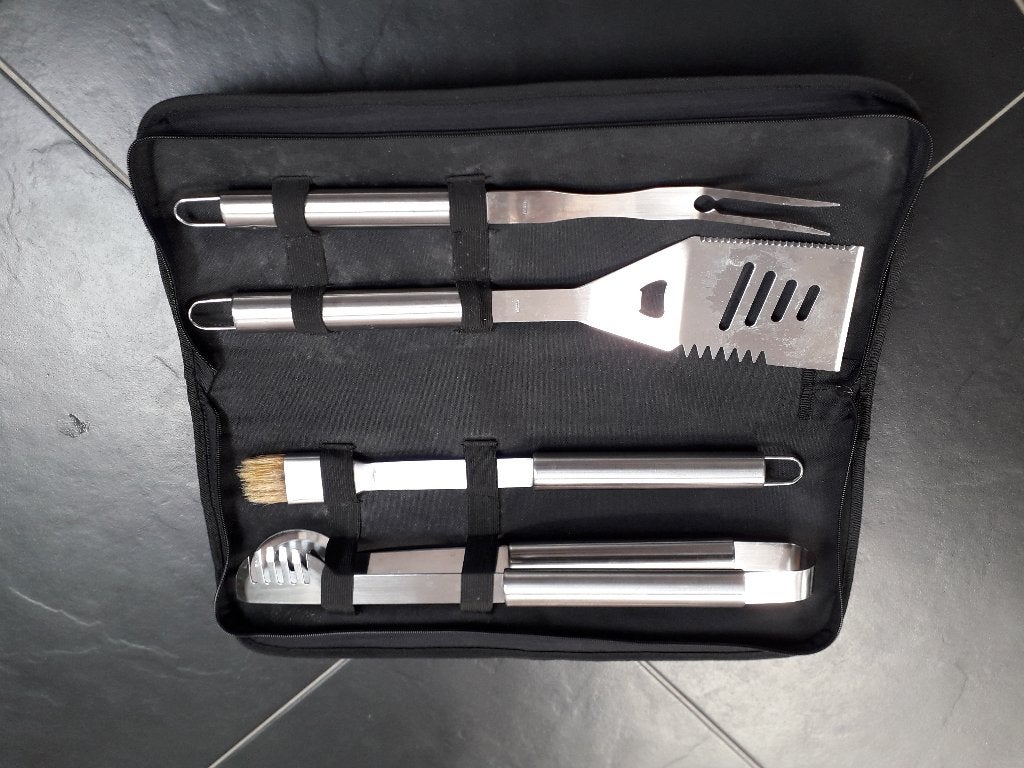barbecue accessoires 9 stuks, nieuw ongebruikt, stainless, Ophalen of Verzenden, Nieuw