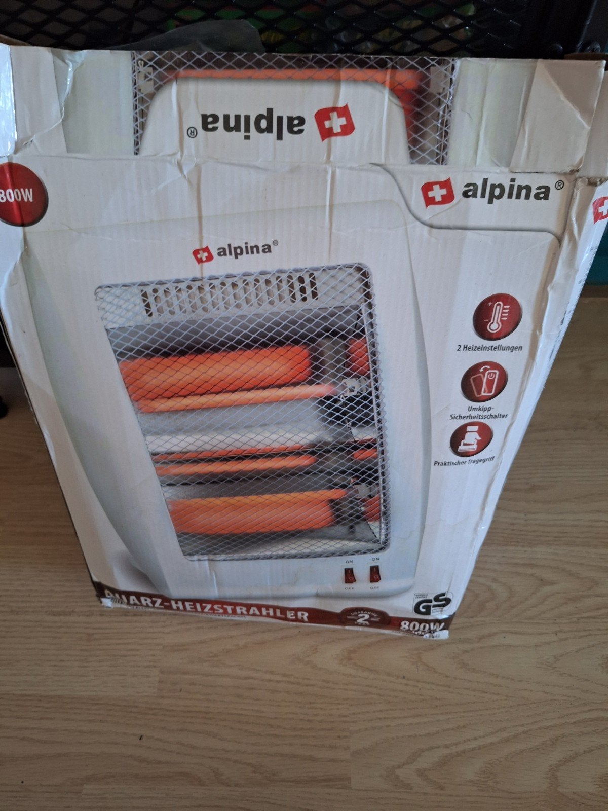 Alpina Camping Kachel 800W - Zo goed als nieuw, Caravans en Kamperen, Kampeeraccessoires, Ophalen, Zo goed als nieuw