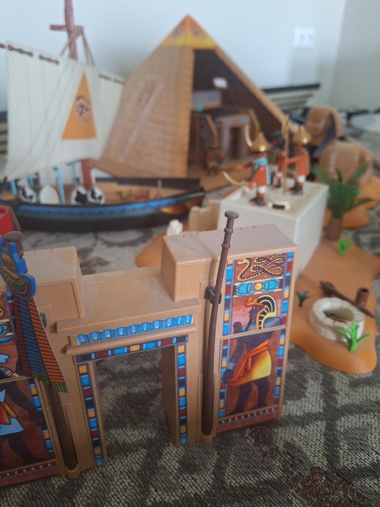 Playmobil Egyptische sets: Piramide, Sfinx, Grafrovers, Kinderen en Baby's, Speelgoed | Playmobil, Ophalen, Gebruikt, Complete set