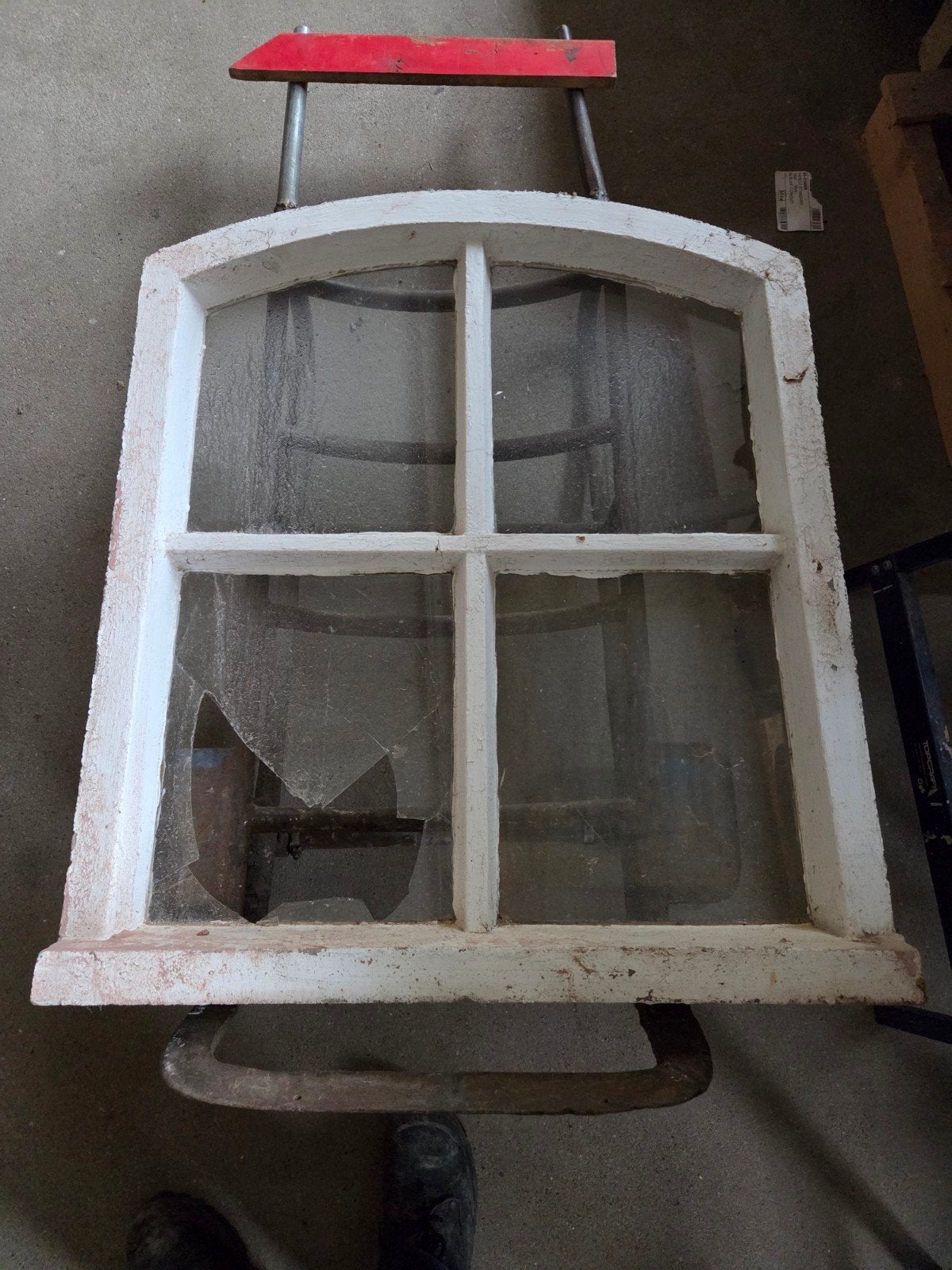 Betonnen stal raam, Doe-het-zelf en Verbouw, Glas en Ramen, Ophalen, Gevelraam of Ruit, Gebruikt, 80 tot 120 cm