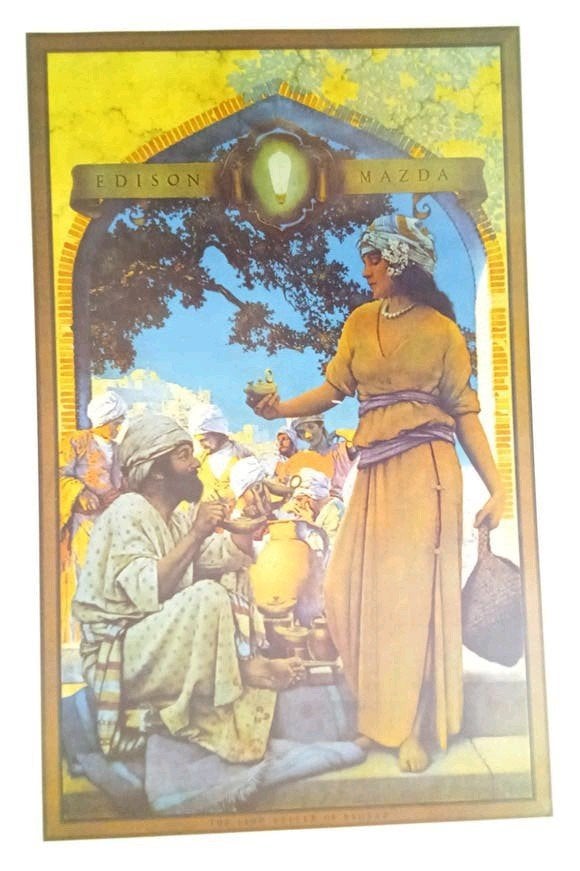Art Nouveau print poster, Antiek en Kunst, Ophalen of Verzenden