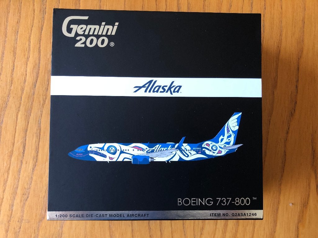 Alaska Airlines   Boeing 737-800, Overige merken, 1:144 tot 1:200, Nieuw, Ophalen of Verzenden