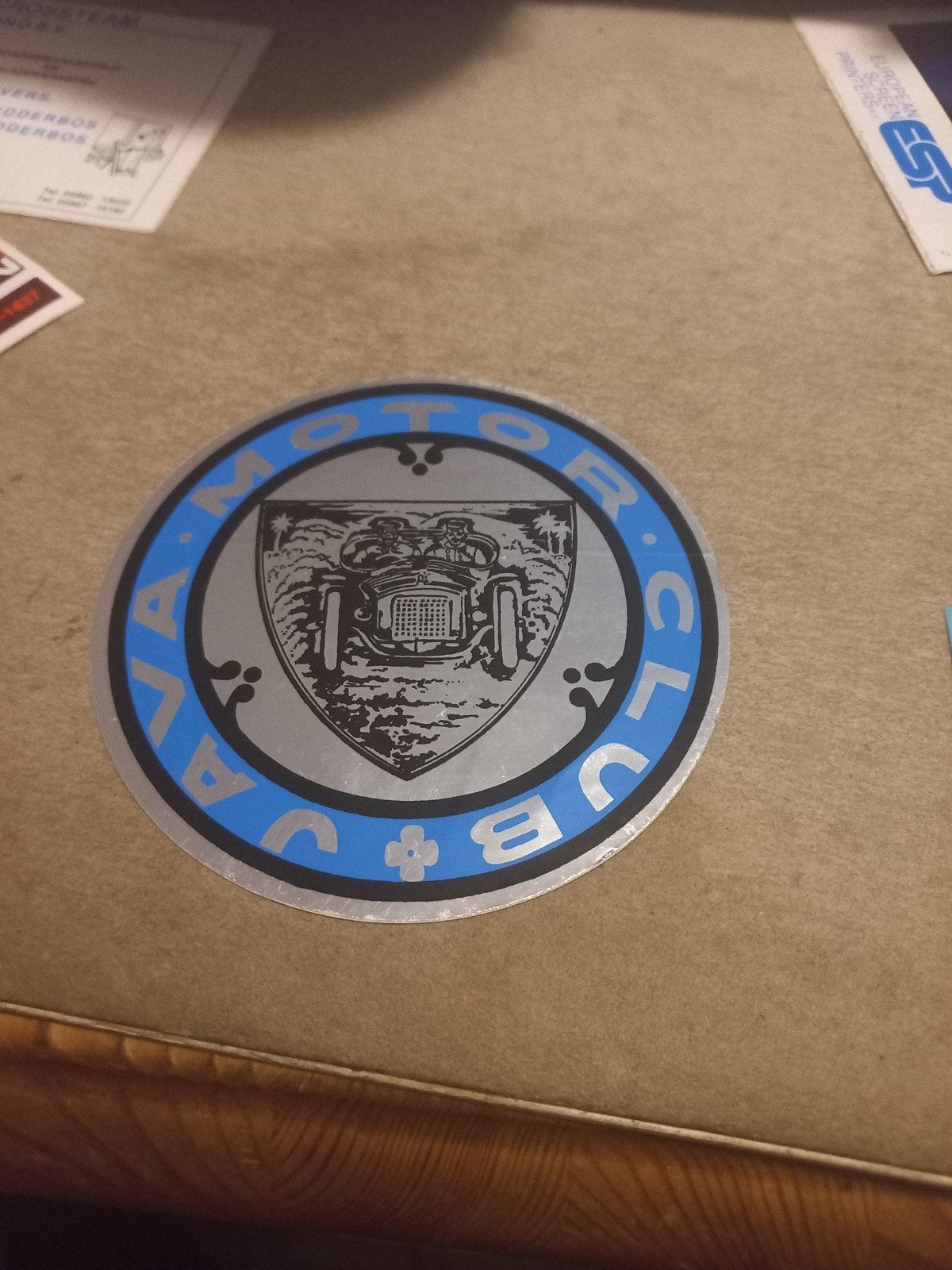 Vintage V.A.M. Motor Club Sticker, Ophalen of Verzenden