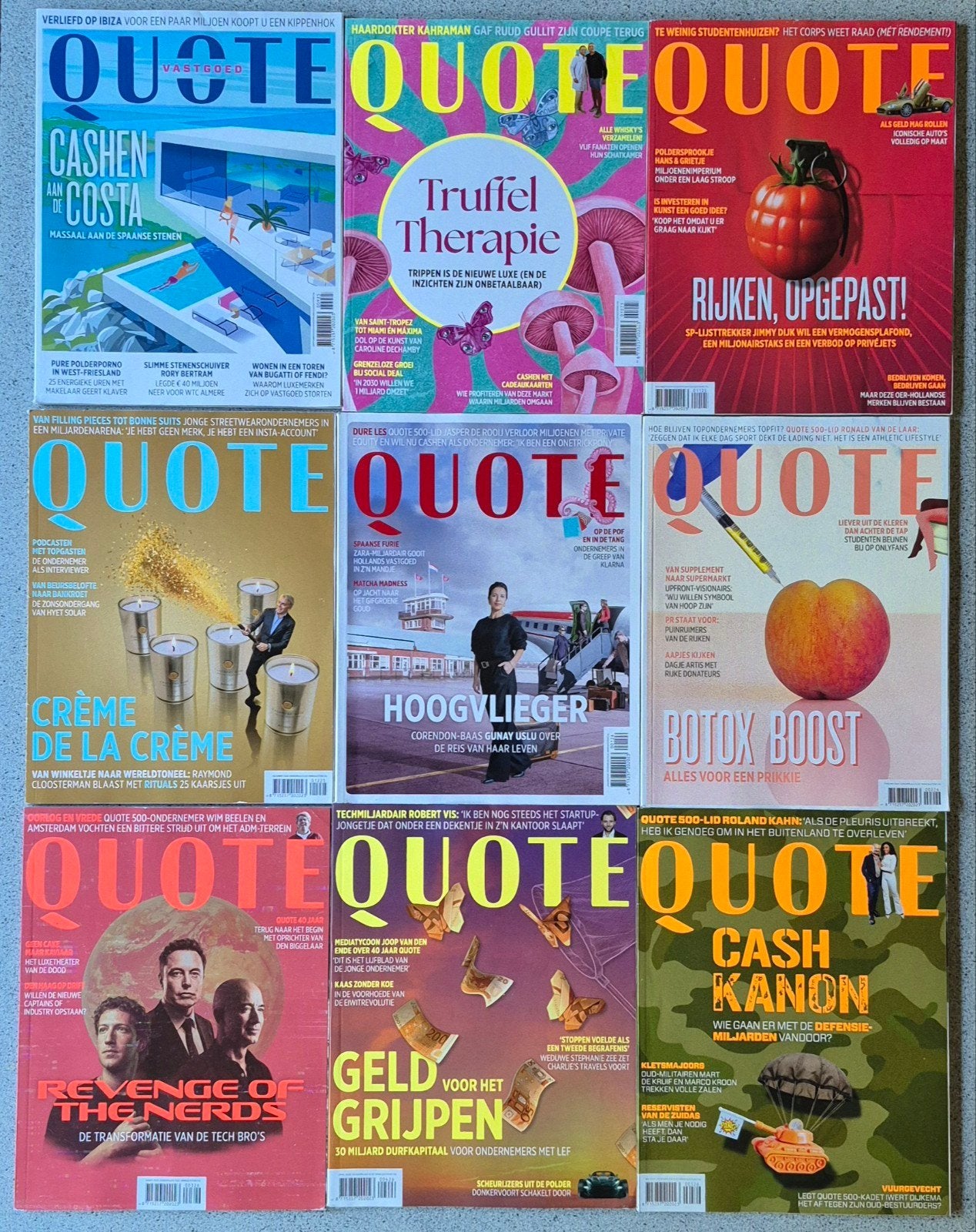 Quote tijdschriften - 9 stuks (september 2025 - mei 2026), Ophalen of Verzenden, Gelezen, Overige typen