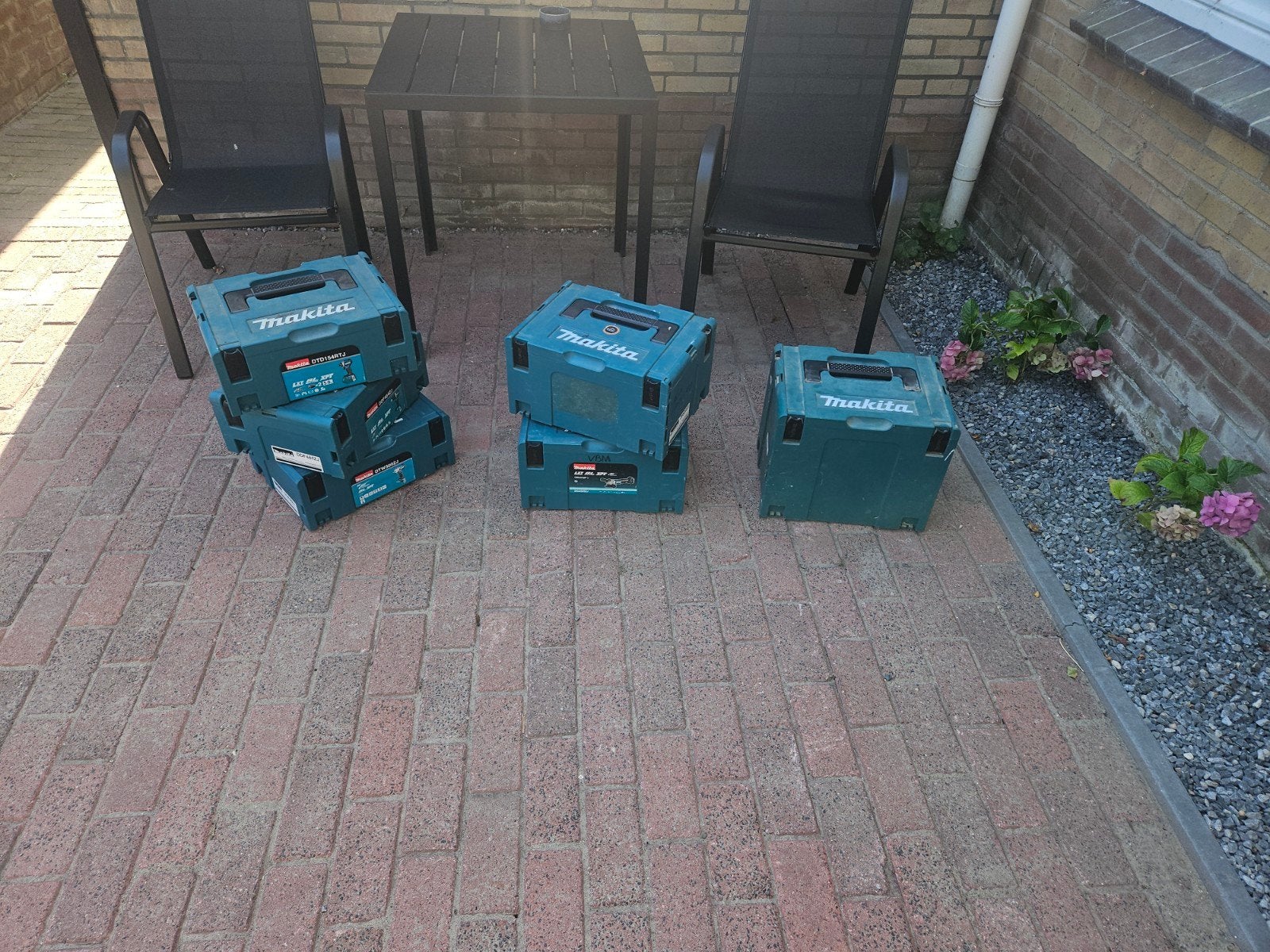 makita mbox, Ophalen, Gebruikt