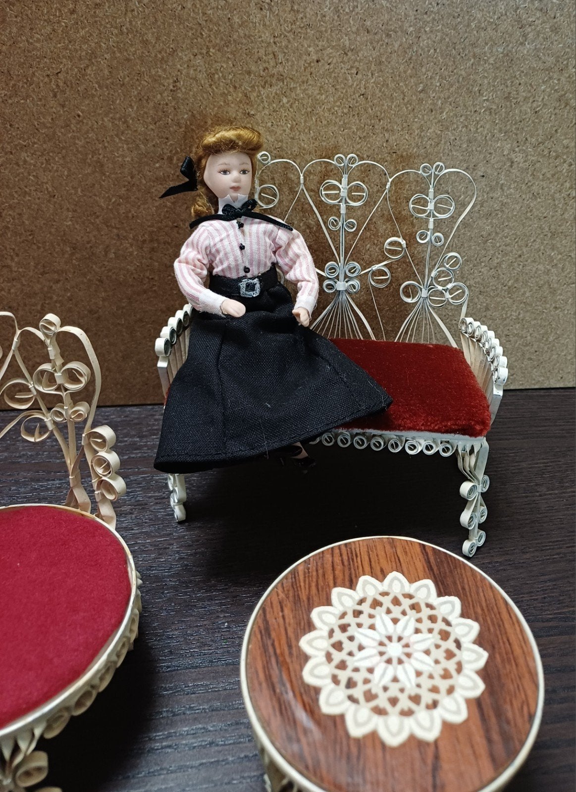 poppenhuis meubel set, Ophalen of Verzenden, Zo goed als nieuw, Poppenhuis