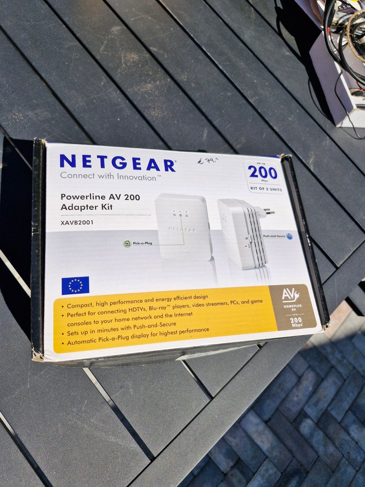 Netgear Powerline AV 200 Adapter Kit XAVB2001, Ophalen of Verzenden, Zo goed als nieuw, Netgear