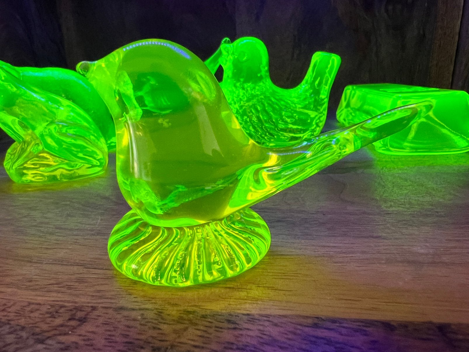 Uranium glazen vogel, Ophalen of Verzenden