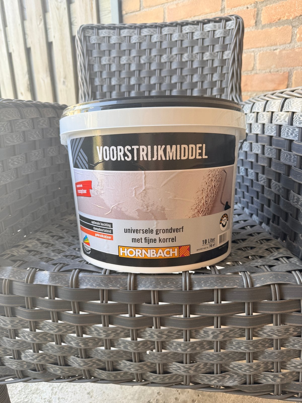 Hornbach universele voorstrijkmiddel met fijne korrel 10L, Doe-het-zelf en Verbouw, Ophalen, Overige kleuren, 5 tot 10 liter, Nieuw