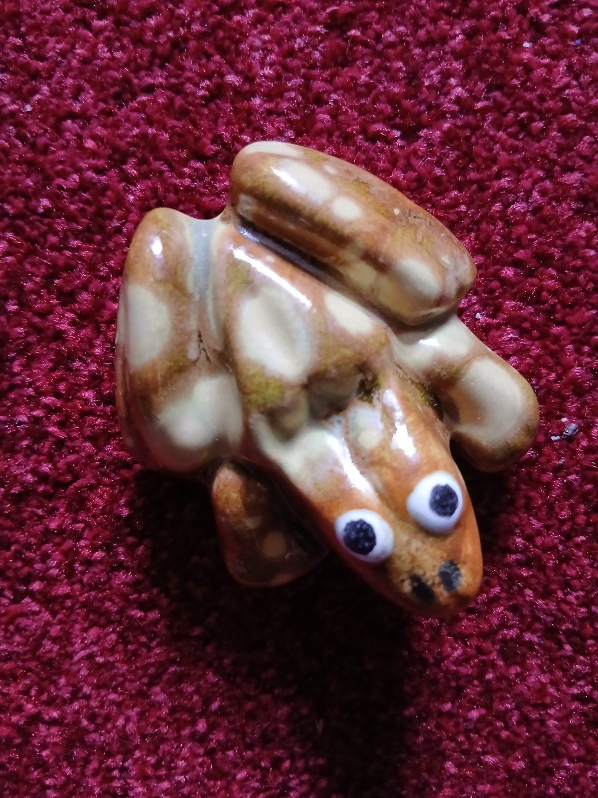 Grappig keramisch figuurtje - kikker, Verzamelen, Poppetjes en Figuurtjes, Ophalen of Verzenden, Zo goed als nieuw