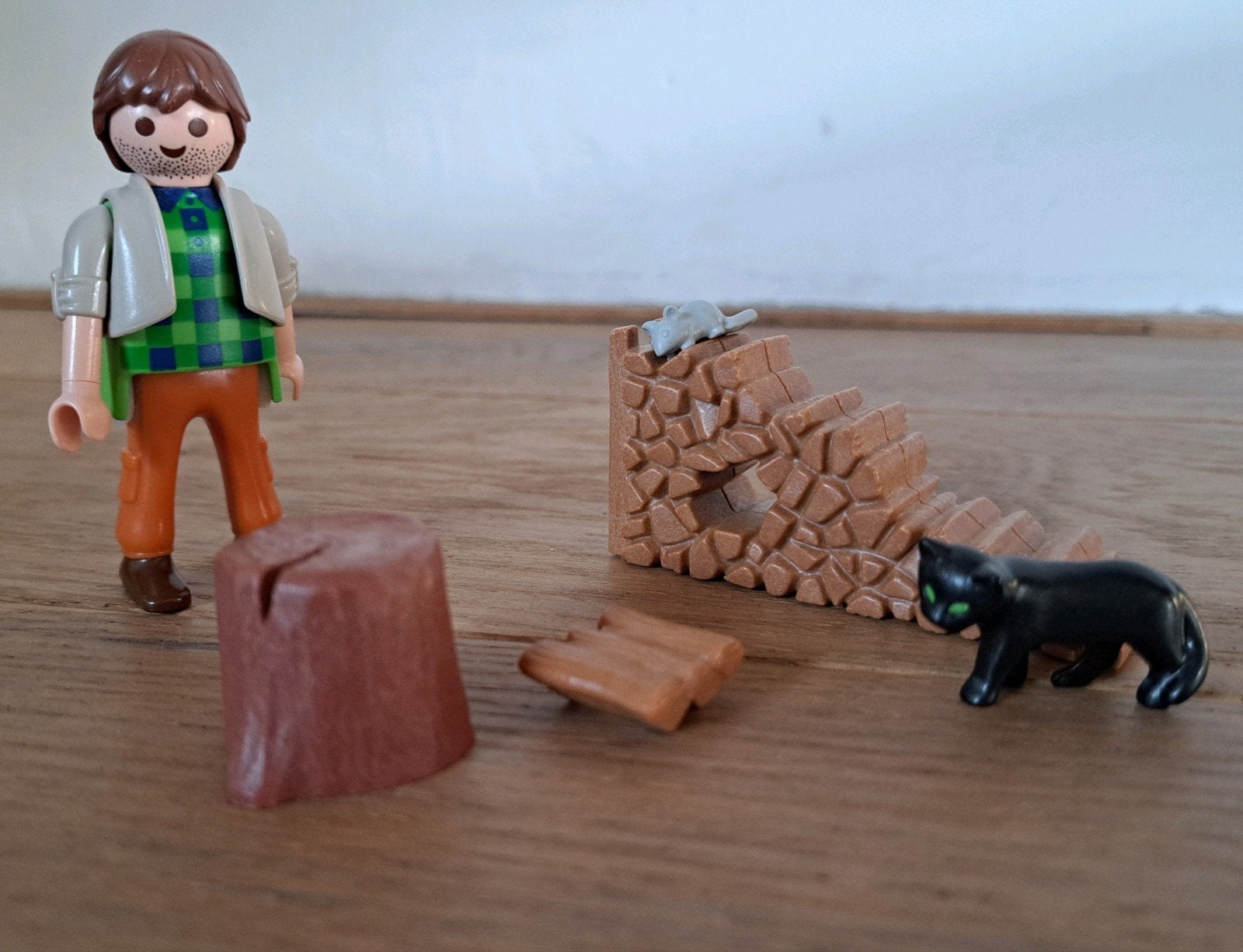 Playmobil Houthakker met accessoires - Set 5412, Gebruikt, Losse onderdelen, Ophalen of Verzenden, Figuren