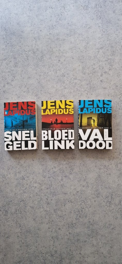 De Stockholm-trilogie - Jens Lapidus, Boeken, Ophalen, Zo goed als nieuw, Jens Lapidus
