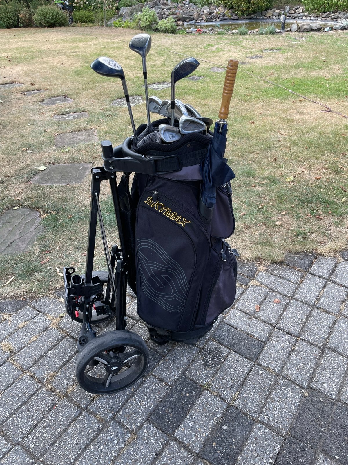 Complete Golfset met Skymar Golftas en Trolley, Ophalen, Gebruikt, Set, Overige merken