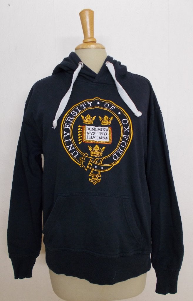 Zwarte hoodie/trui met capuchon van University of Oxford! M, Verzenden, Zo goed als nieuw, Maat 38/40 (M), Zwart