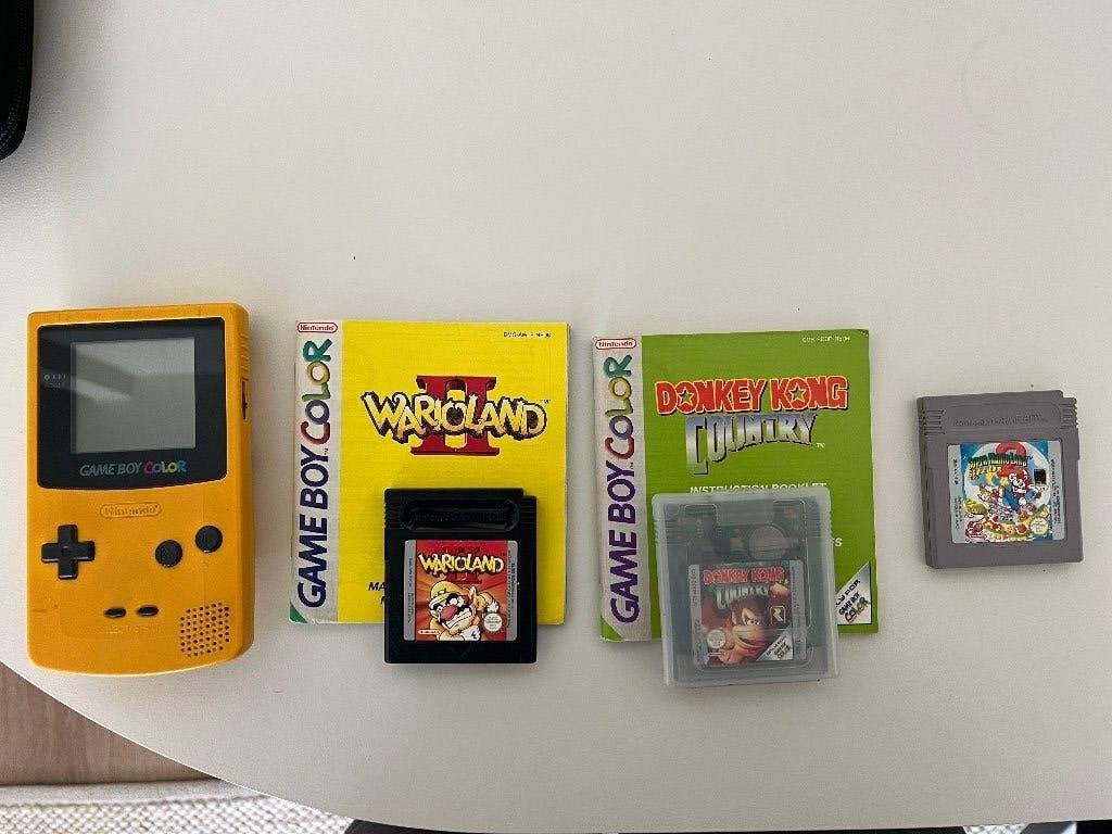 Gameboy color (model no. CGB-001) 1998 (werkend), Ophalen of Verzenden, Gebruikt, Game Boy Color, Met games