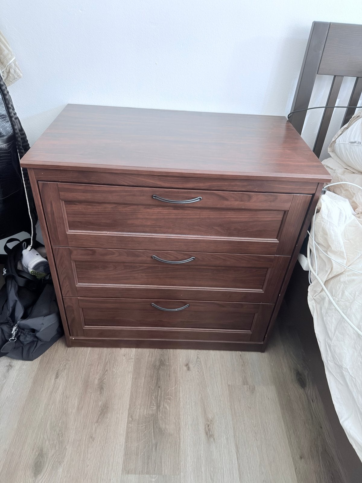 IKEA SONGESAND ladekast met 3 lades, bruin, Ophalen, Zo goed als nieuw, 3 of 4 laden, 25 tot 50 cm