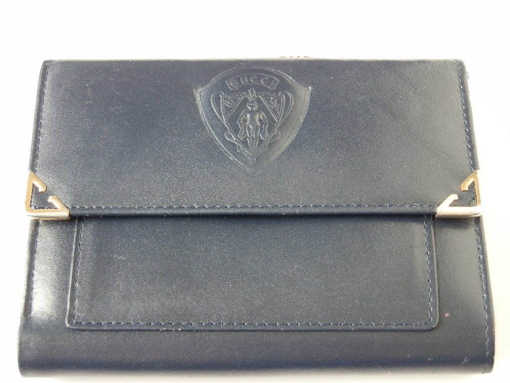 Gucci portemonnee . Vintage ., Overige merken, Blauw, Ophalen of Verzenden, Zo goed als nieuw