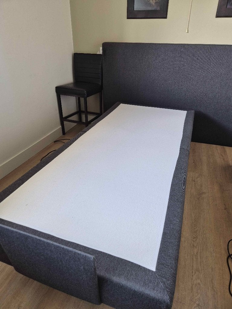 Elektrisch verstelbare bedframes boxspring (2x), Huis en Inrichting, Ophalen, Gebruikt, 210 cm, Tweepersoons