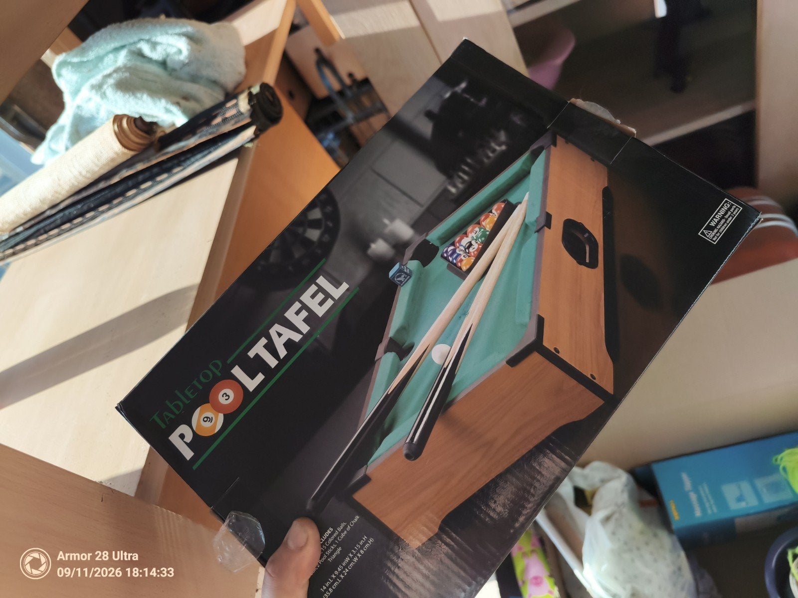Tabletop Pooltafel - Compact en Draagbaar Biljartspel, Ophalen of Verzenden