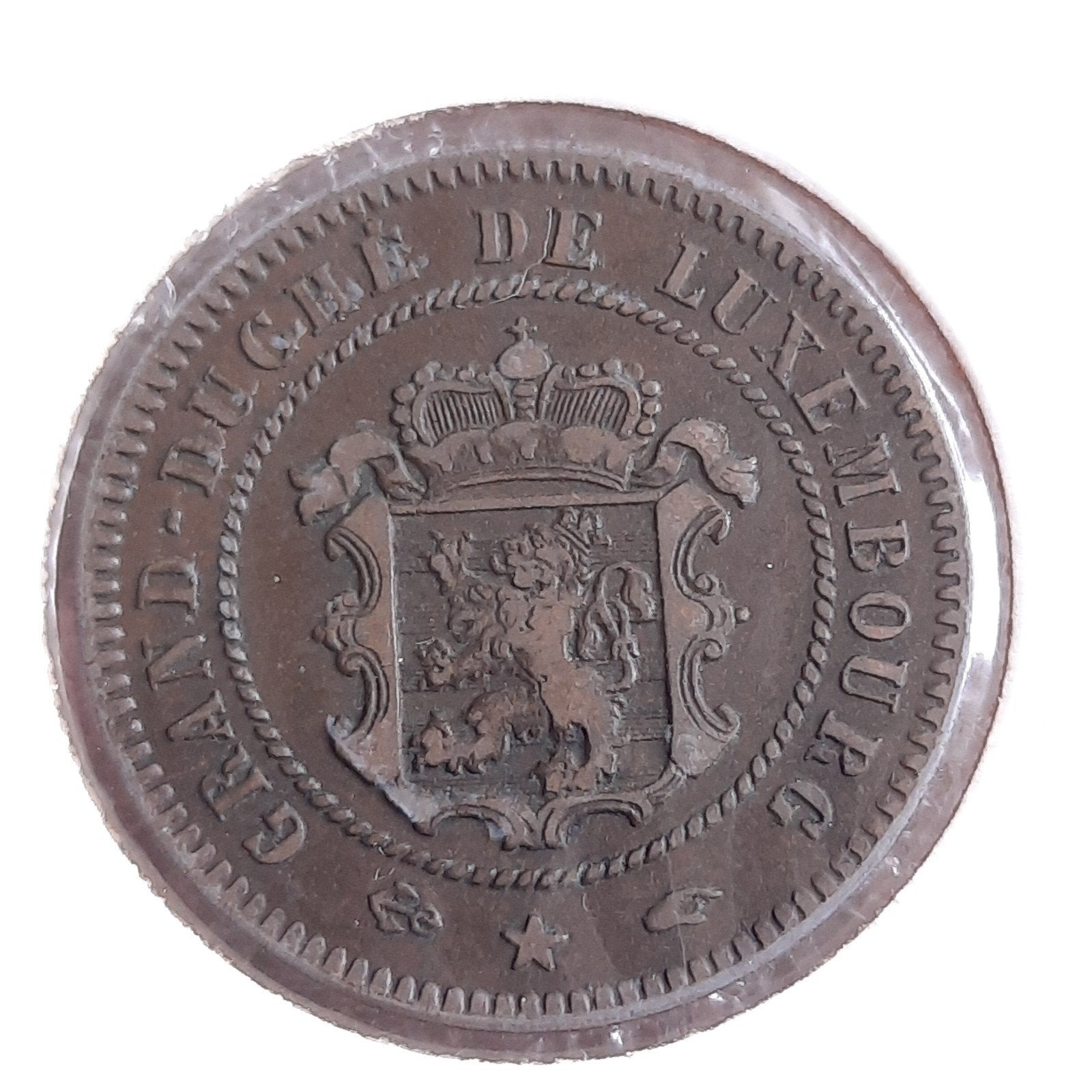 Munt 5 Centimes 1855 Luxemburg Mint Mark A Willem III, Verzenden, Overige landen