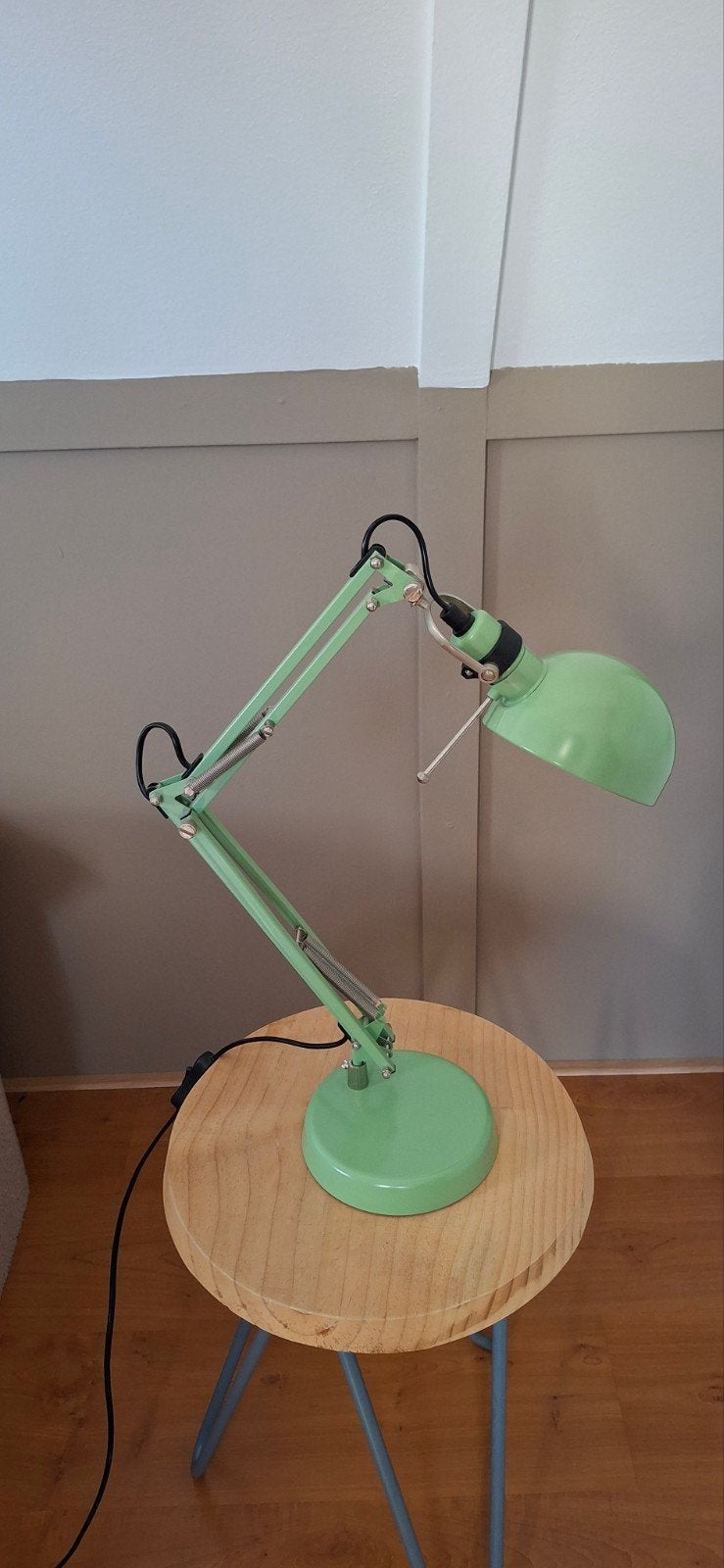 IKEA Forsa Bureaulamp - Groen, Verstelbaar, Ophalen, Bureaulamp, Groen, Met stekker